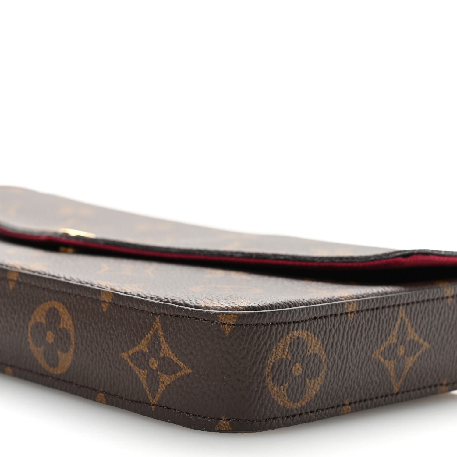 Louis Vuitton Monogram Pochette Felicie Chain Wallet Fuchsia