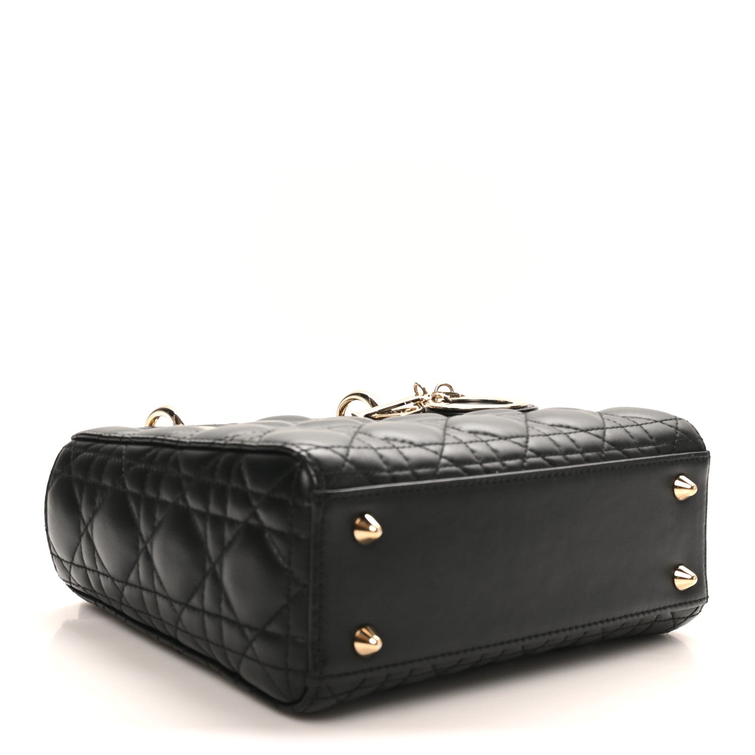 Christian Dior Lambskin Cannage Small My ABCDior Lady Dior Black