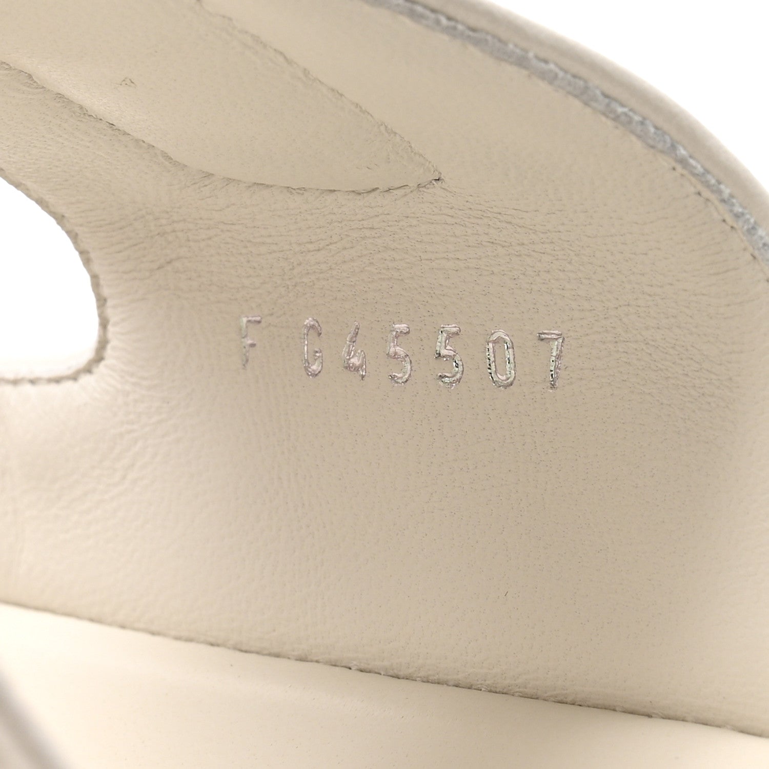 Lambskin Quilted Velcro Dad Chain CC Slide Sandals 39.5 White