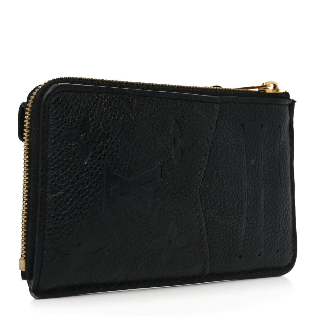 Louis Vuitton Empreinte Recto Verso Card Holder Black