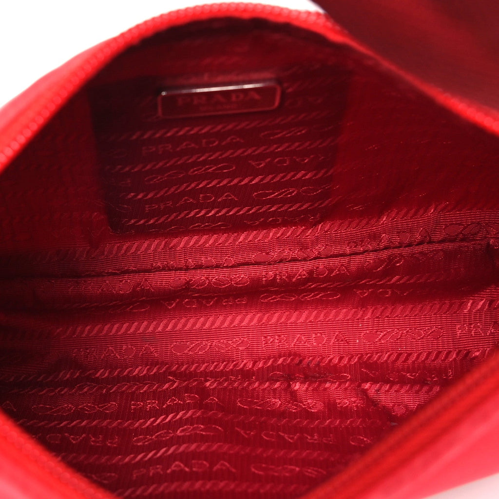 Prada Tessuto Nylon Mini Re-Edition 2000 Bag Rosso