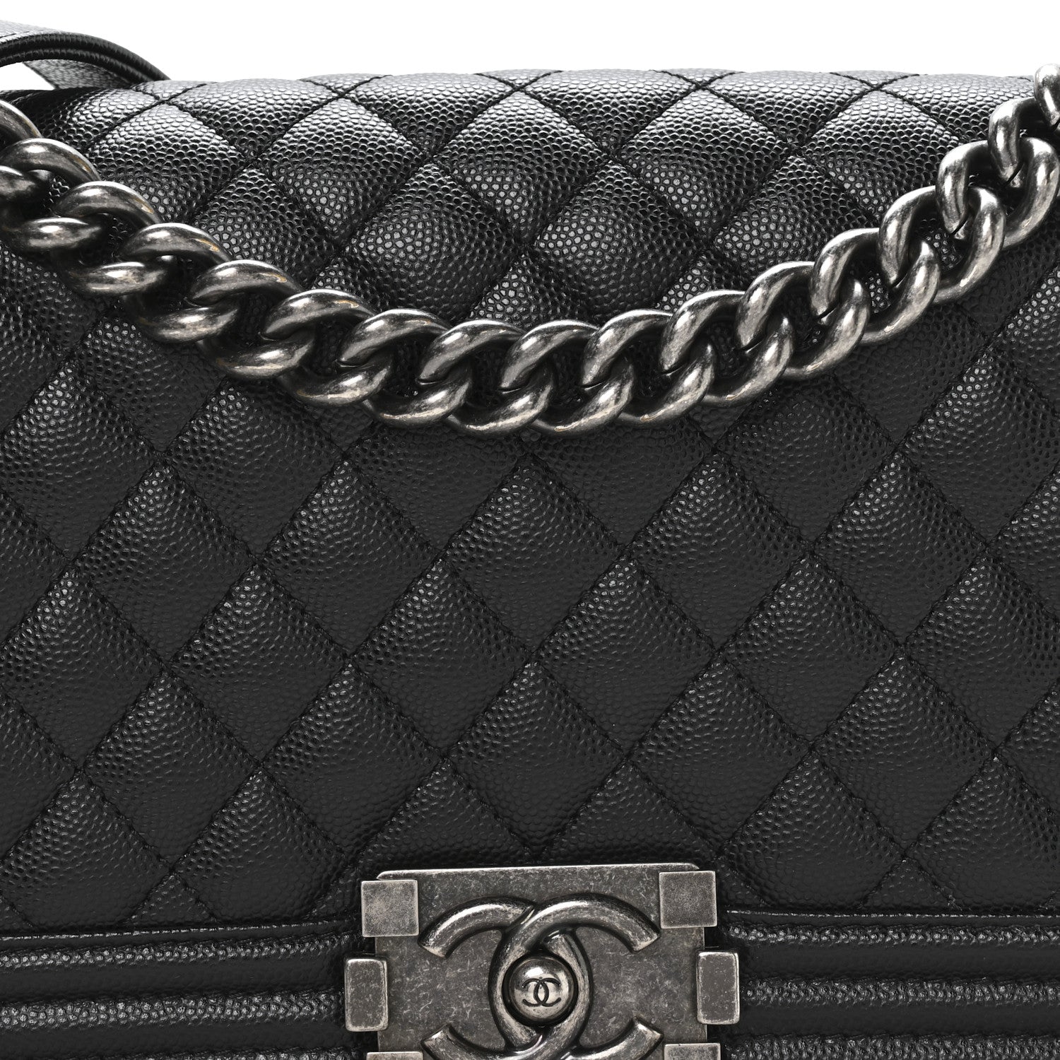 Chanel Caviar Quilted Medium Boy Flap Black