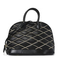 Louis Vuitton Lambskin Malletage Alma PM Black