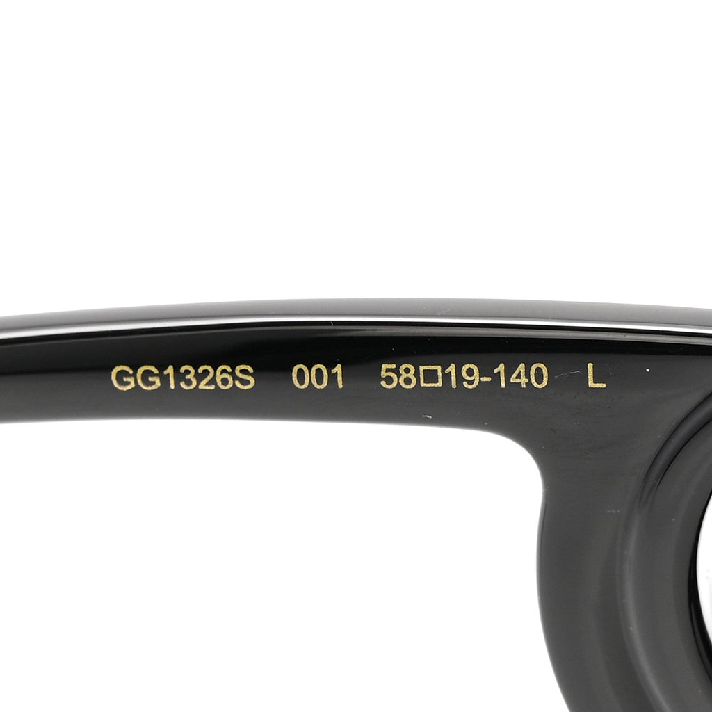 Gucci Acetate Rectangle Frame Sunglasses GG1326S Black