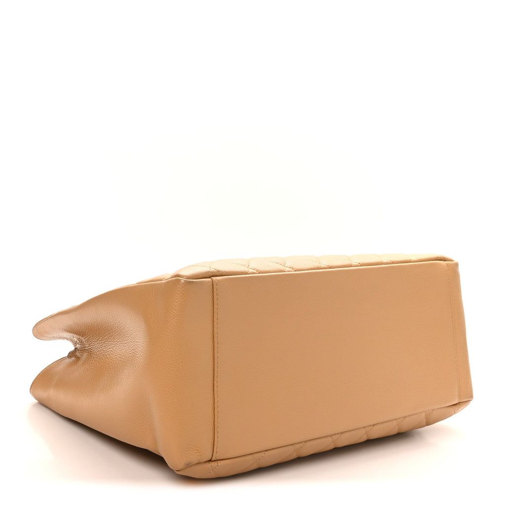 Chanel Caviar Quilted Grand Shopping Tote GST Beige