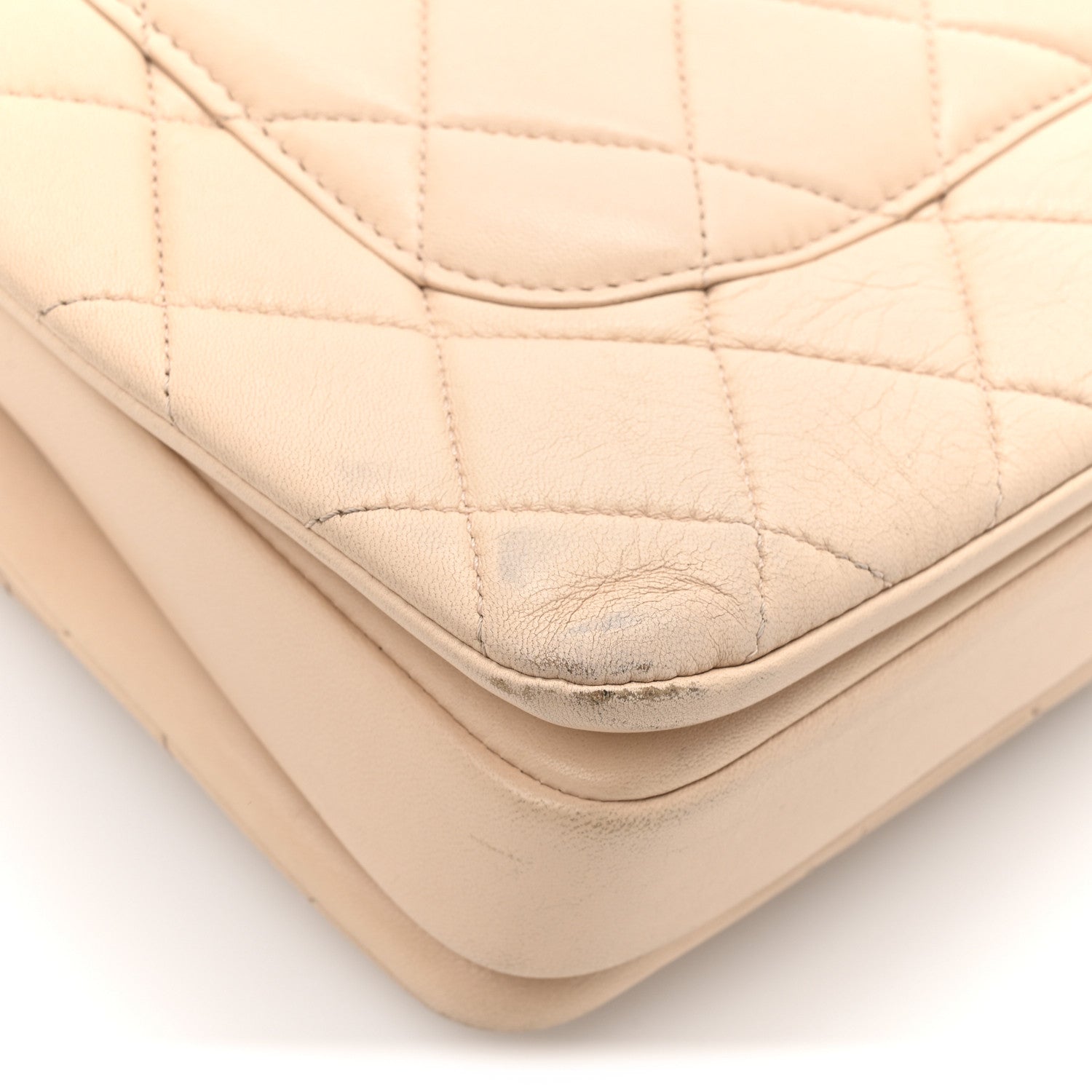 Chanel Lambskin Quilted Small Trendy CC Dual Handle Flap Bag Beige