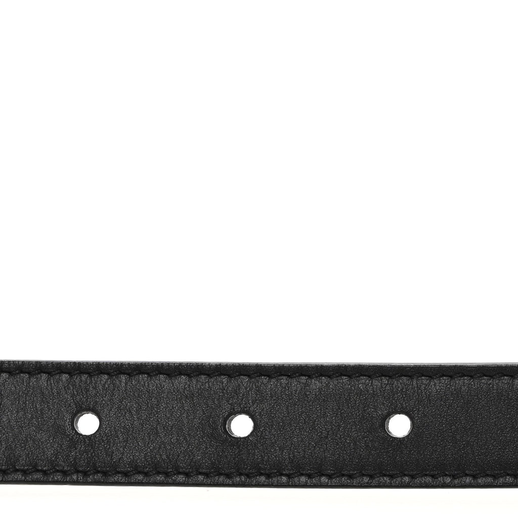 Gucci Calfskin Double G 20mm Belt 100 40 Black