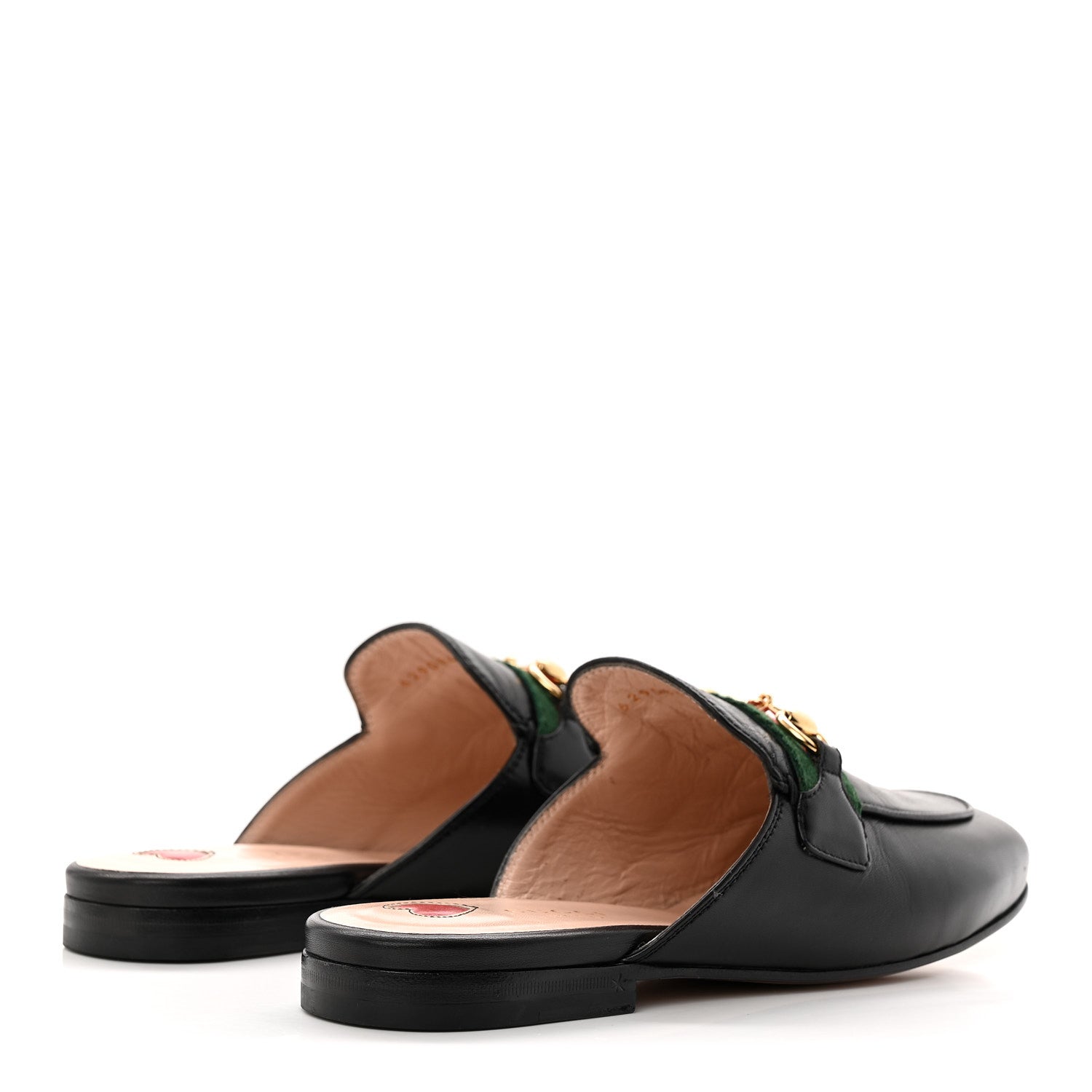 Gucci Malaga Kid Web Womens Princetown Slippers 36 Black