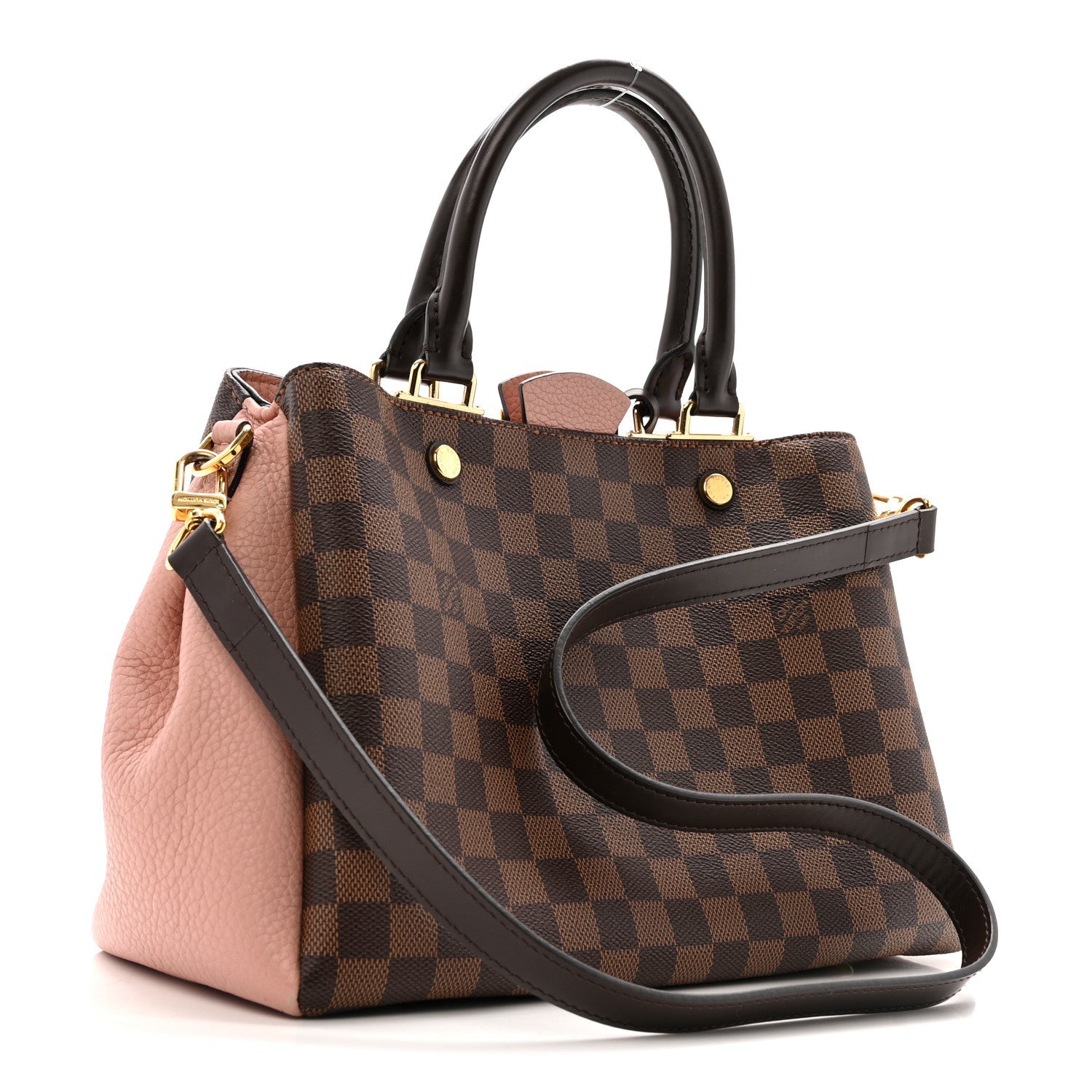 Louis Vuitton Damier Ebene Cuir Taurillon Brittany Magnolia