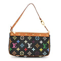 Louis Vuitton Monogram Multicolor Pochette Accessories Black