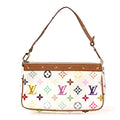Louis Vuitton Monogram Multicolor Pochette Accessories White