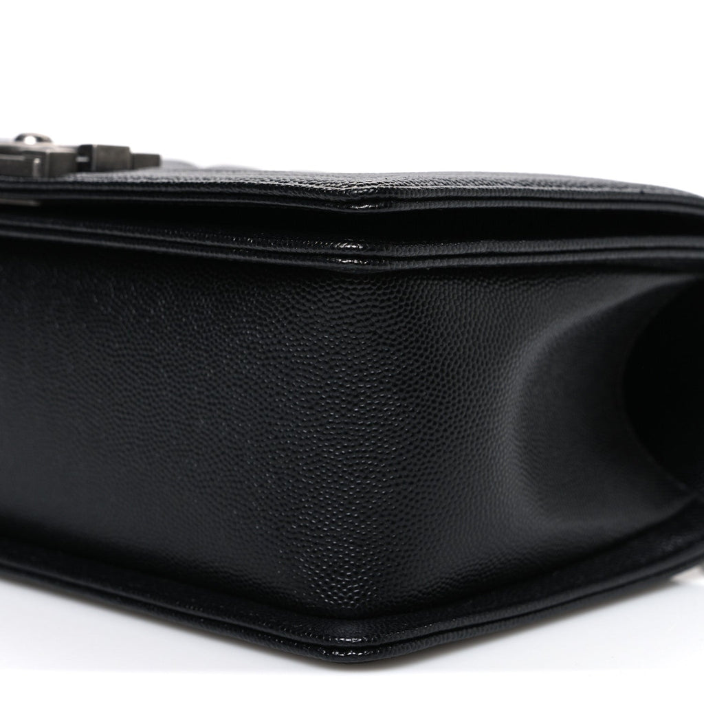 Chanel Caviar Quilted Medium Boy Flap Black