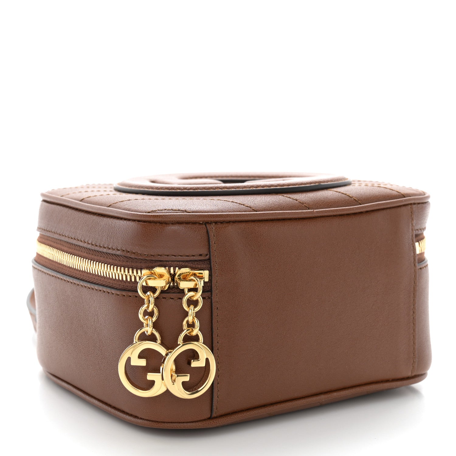 Gucci Sakai Be Green Calfskin Diagonal Stitched Blondie Top Handle Bag Cuir