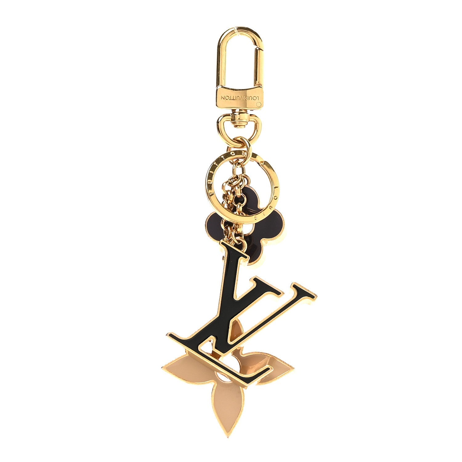 Louis Vuitton Metal Enamel Fleur De Monogram Bag Charm