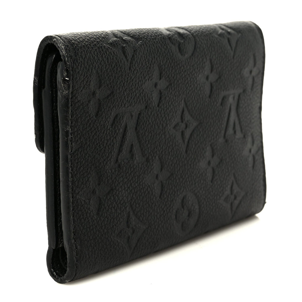 Louis Vuitton Empreinte Compact Curieuse Wallet Black
