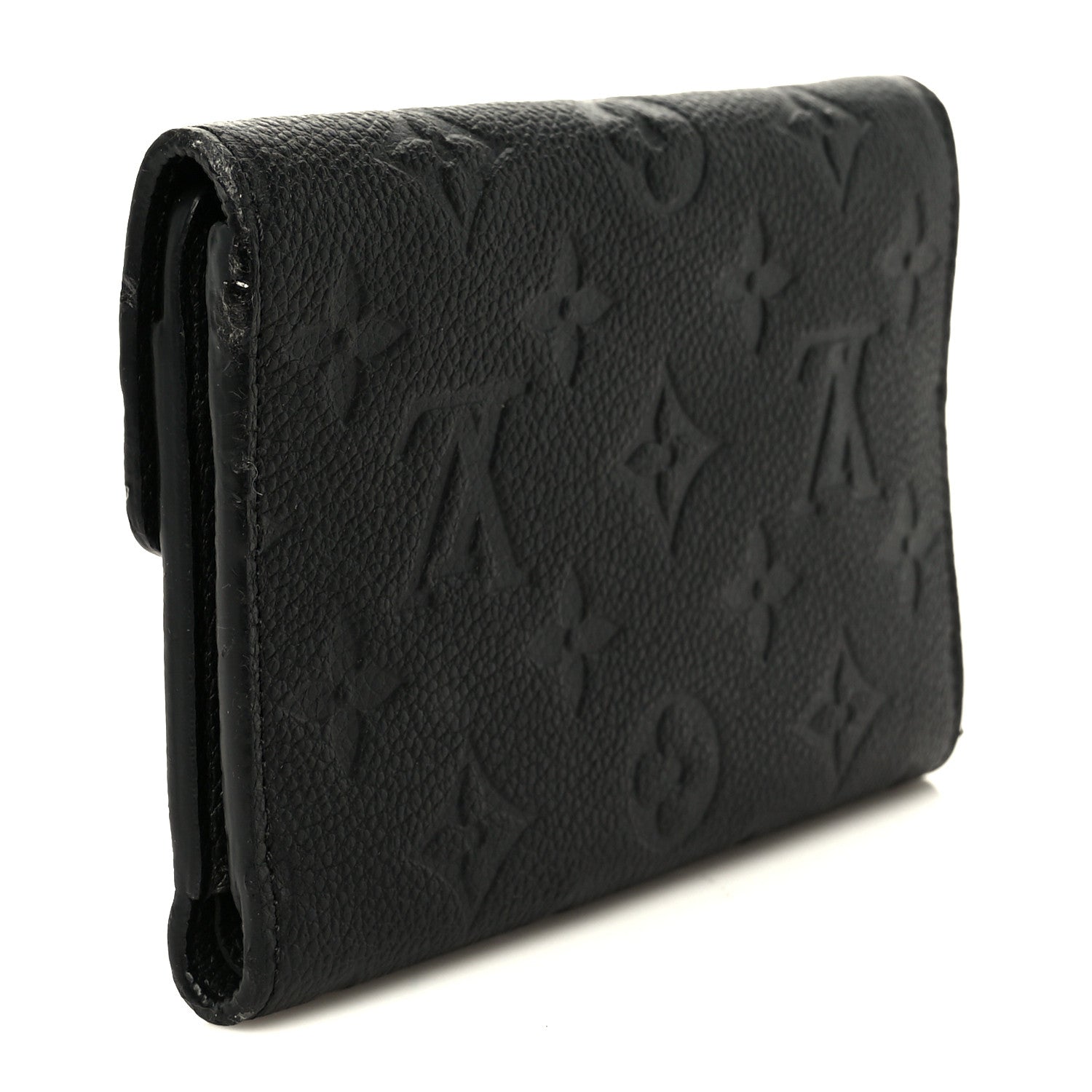 Louis Vuitton Empreinte Compact Curieuse Wallet Black
