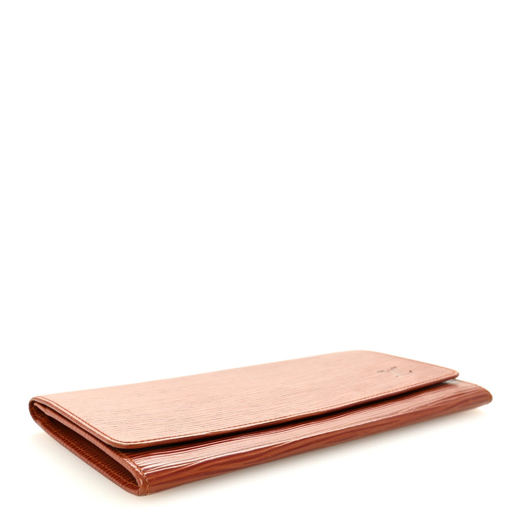 Louis Vuitton Epi Checkbook Holder Wallet Kenyan Fawn