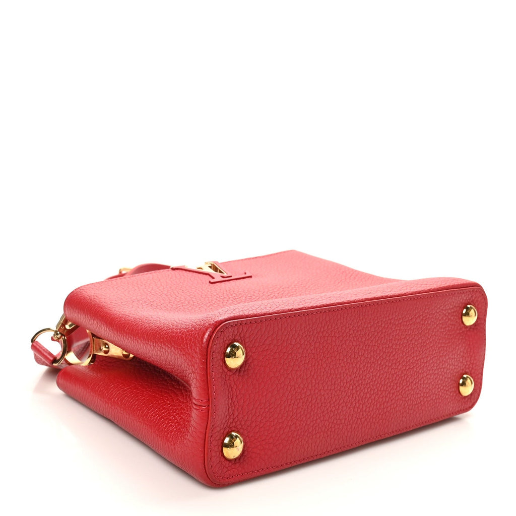 Louis Vuitton Taurillon Capucines BB Scarlet Red