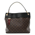 Louis Vuitton Monogram Tuileries Hobo Black