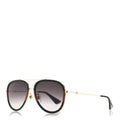 Gucci Metal Web Aviator Sunglasses GG0062S Green Red