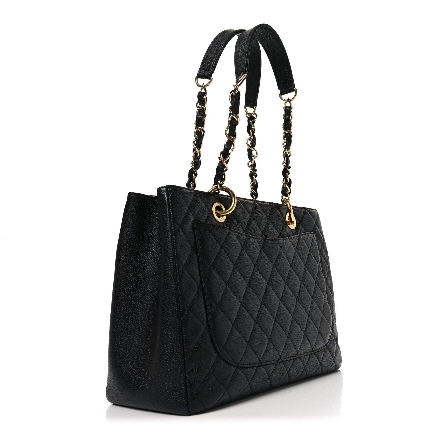 Chanel Caviar Quilted Grand Shopping Tote GST Black