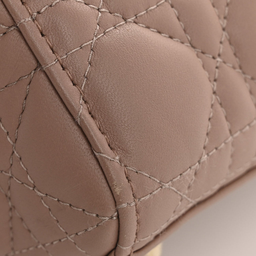 Christian Dior Lambskin Cannage Small My ABC Dior Lady Dior Blush