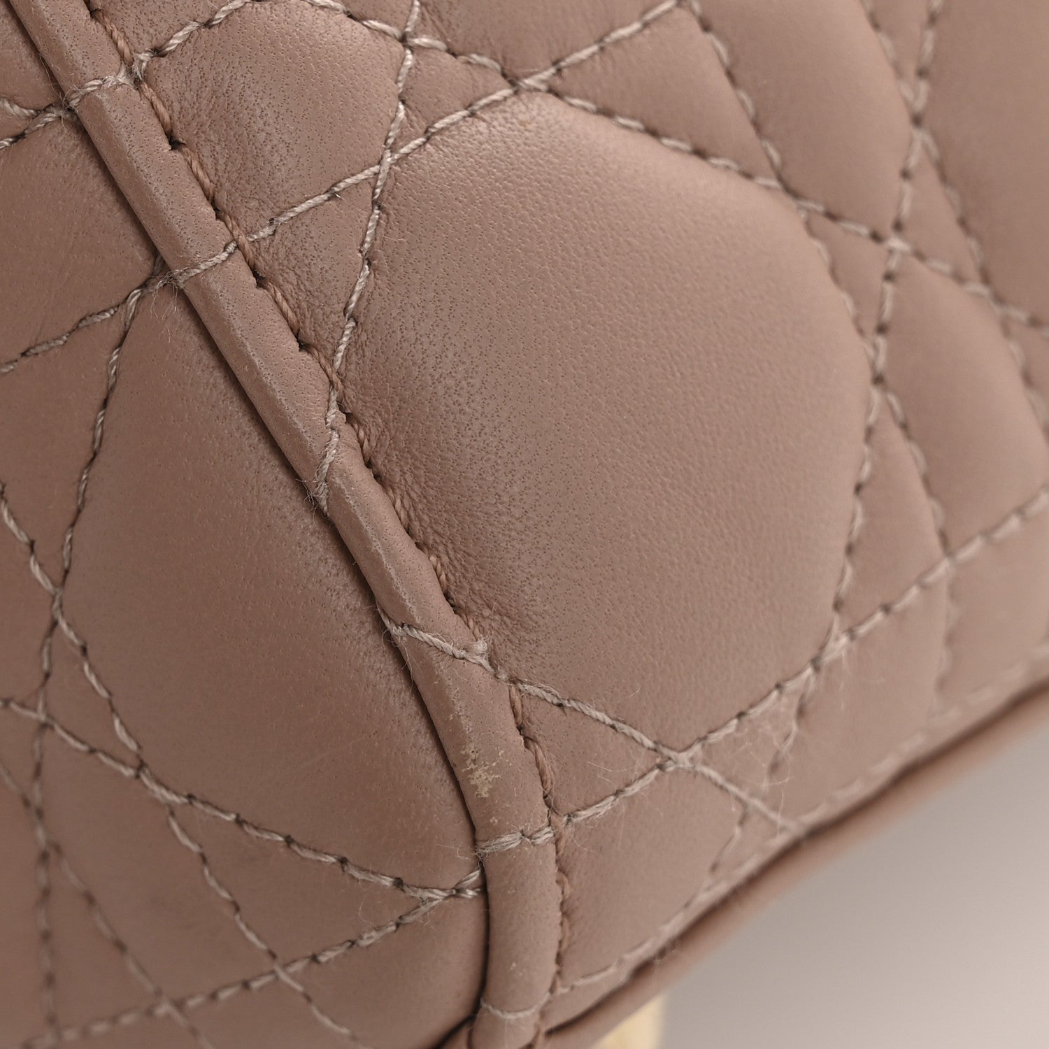 Christian Dior Lambskin Cannage Small My ABC Dior Lady Dior Blush