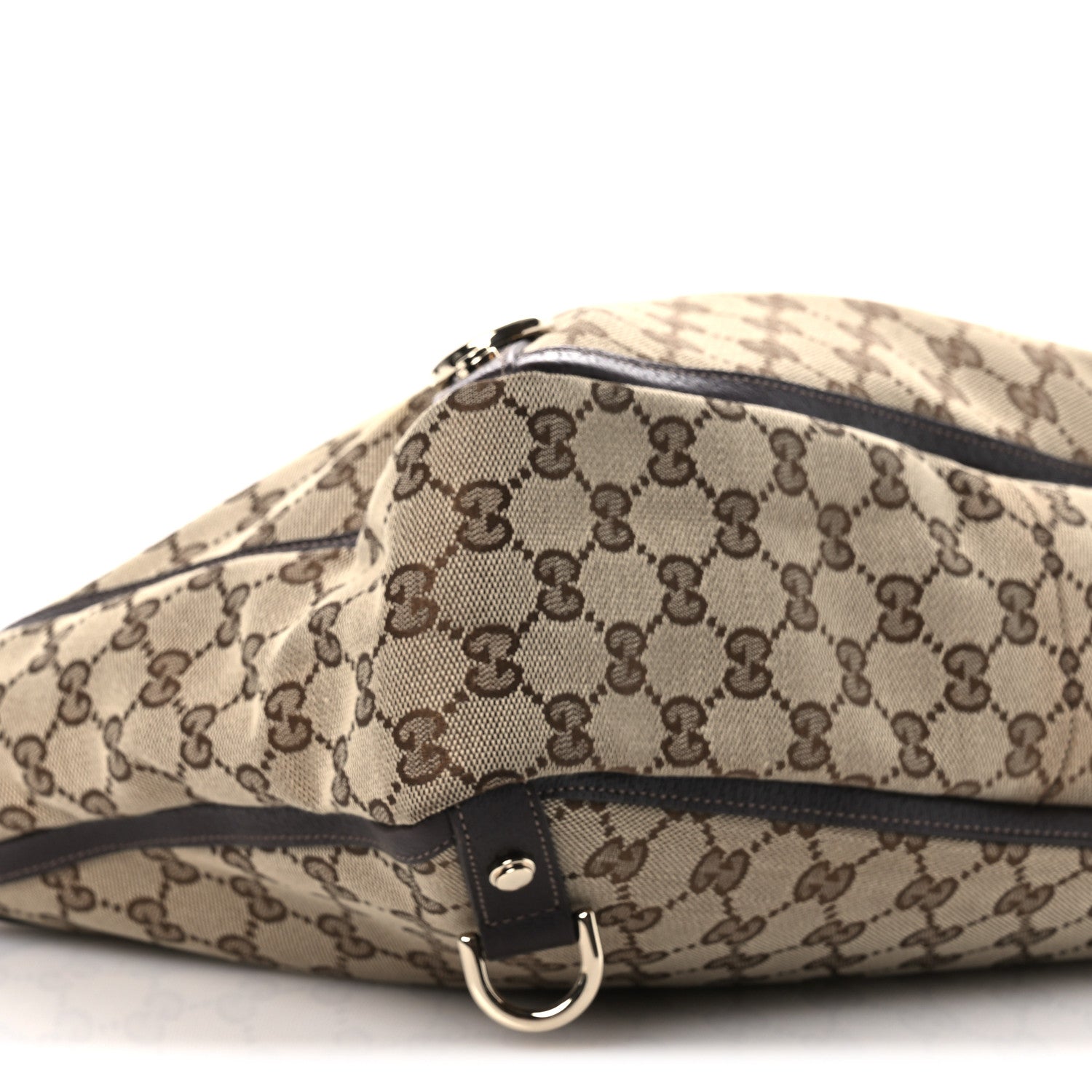 Gucci Monogram Medium Abbey Tote  Brown