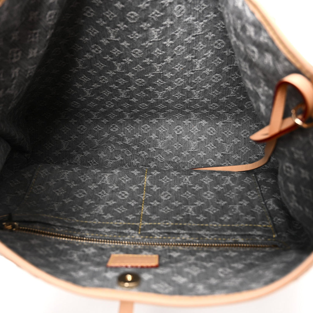 Louis Vuitton Monogram Denim CarryAll MM Washed Grey