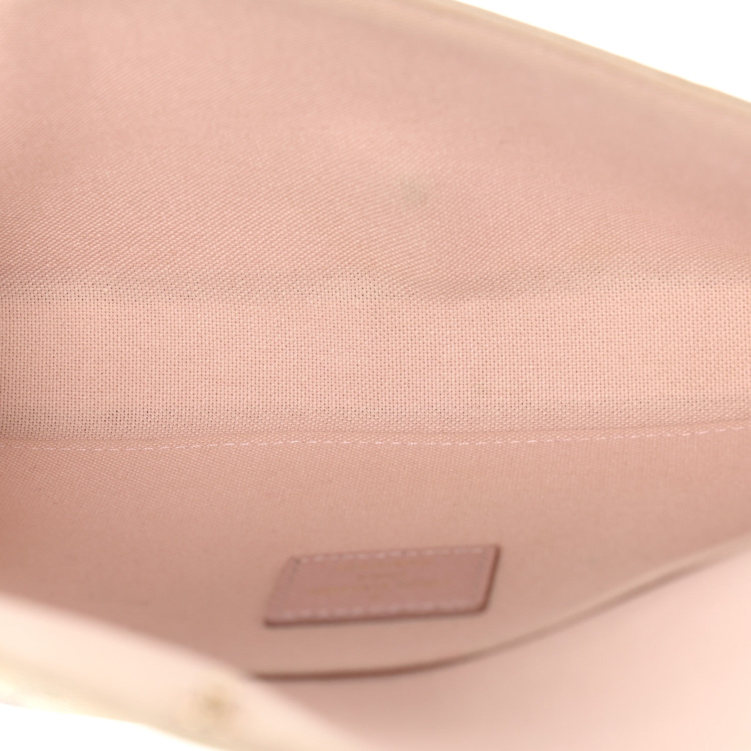 Louis Vuitton Damier Azur Pochette Felicie Chain Wallet Rose Ballerine