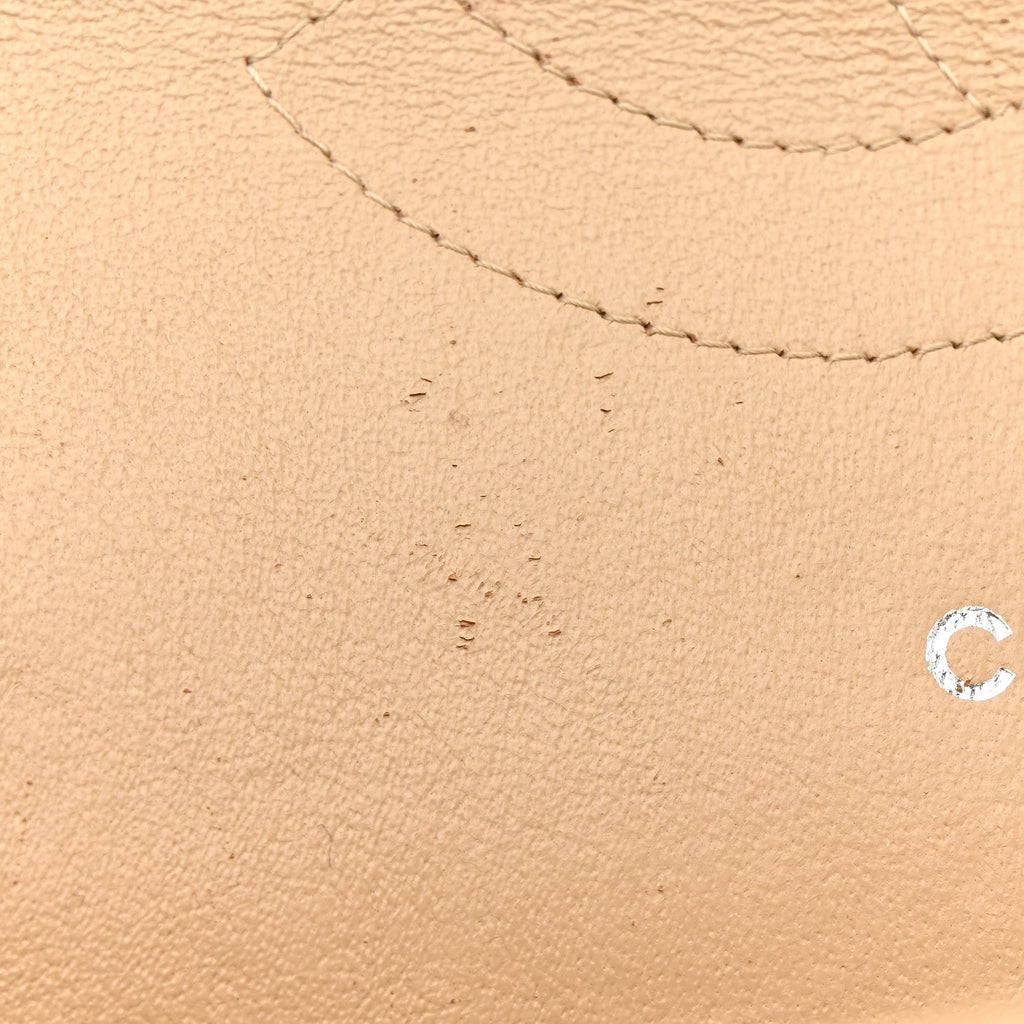Chanel Caviar Quilted Jumbo Double Flap Light Beige