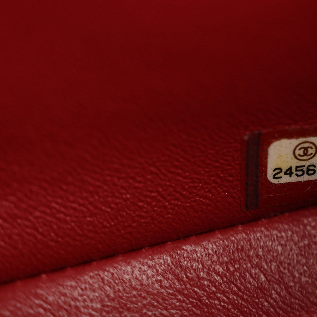 Chanel Caviar Quilted Mini Rectangular Flap Dark Red