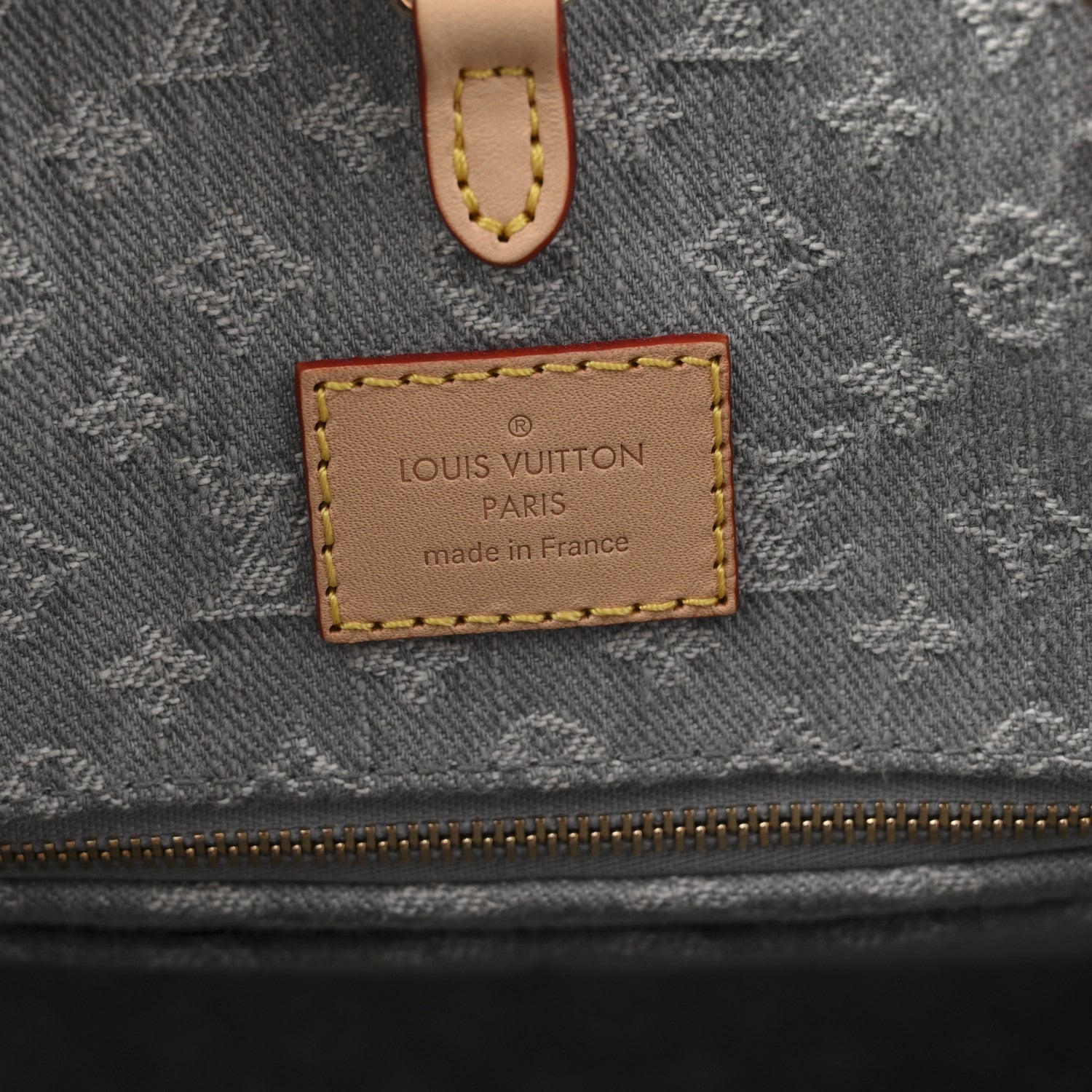 Louis Vuitton Monogram Denim Onthego MM Washed Grey