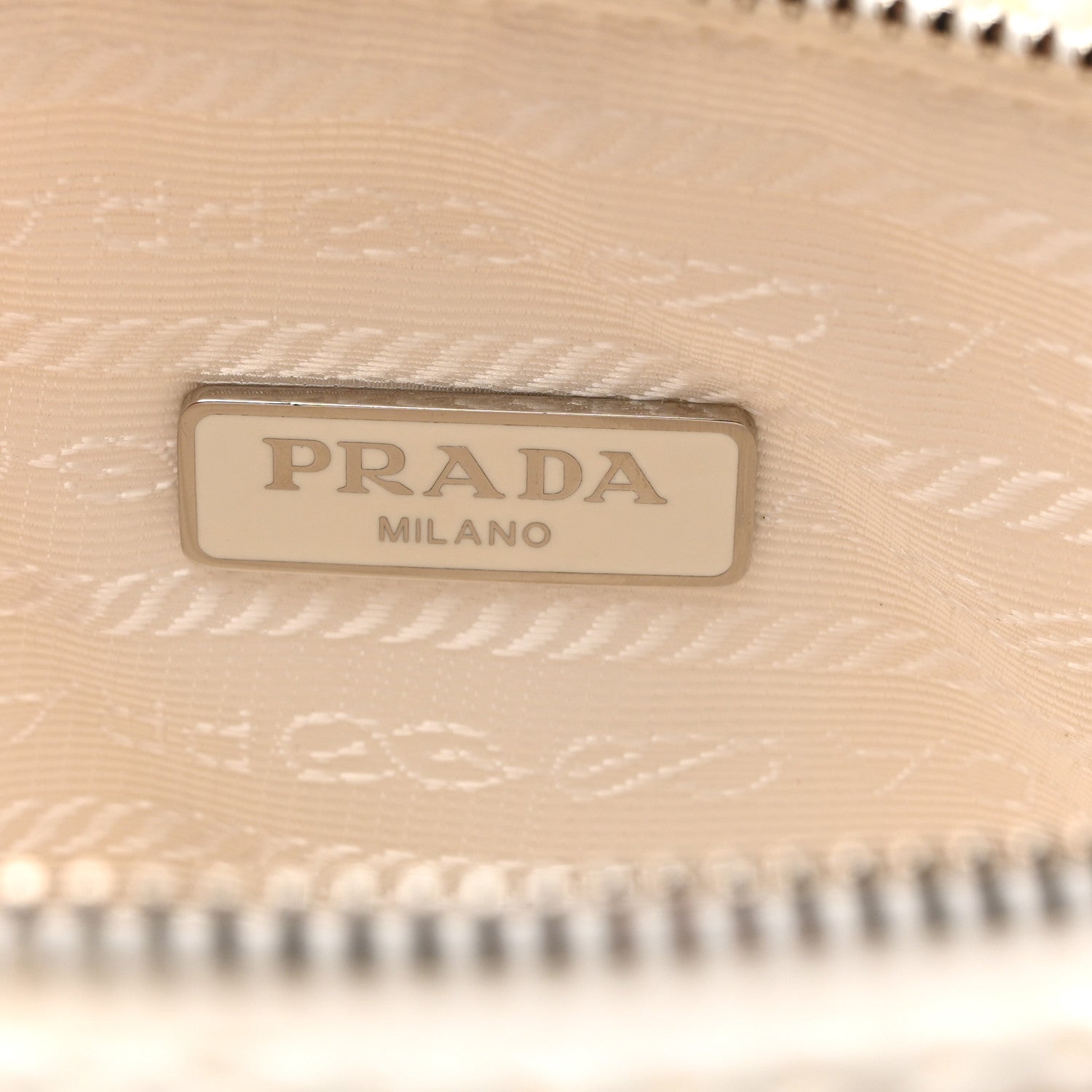 Prada Yarn Raffia Effect Crochet Triangle Shoulder Bag White