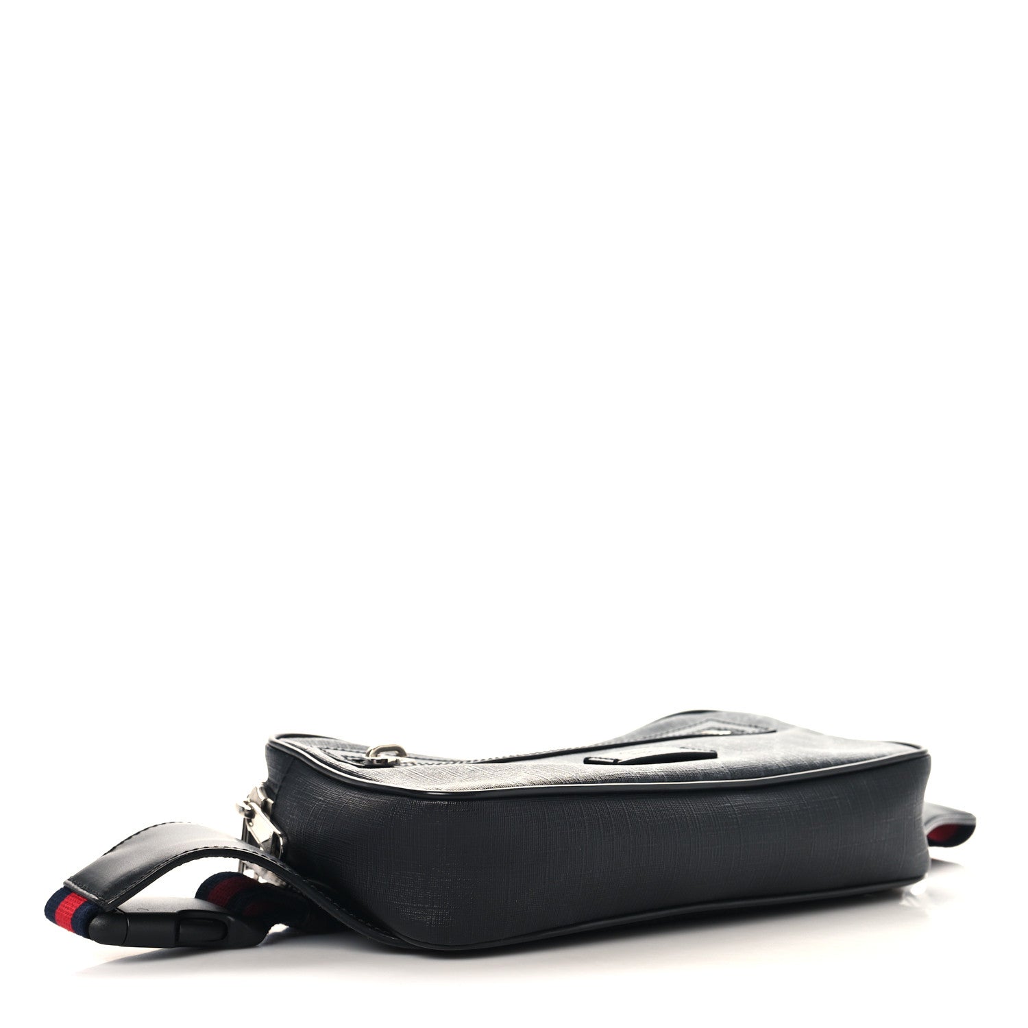 Gucci Soft GG Supreme Monogram Web Belt Bag Black Grey