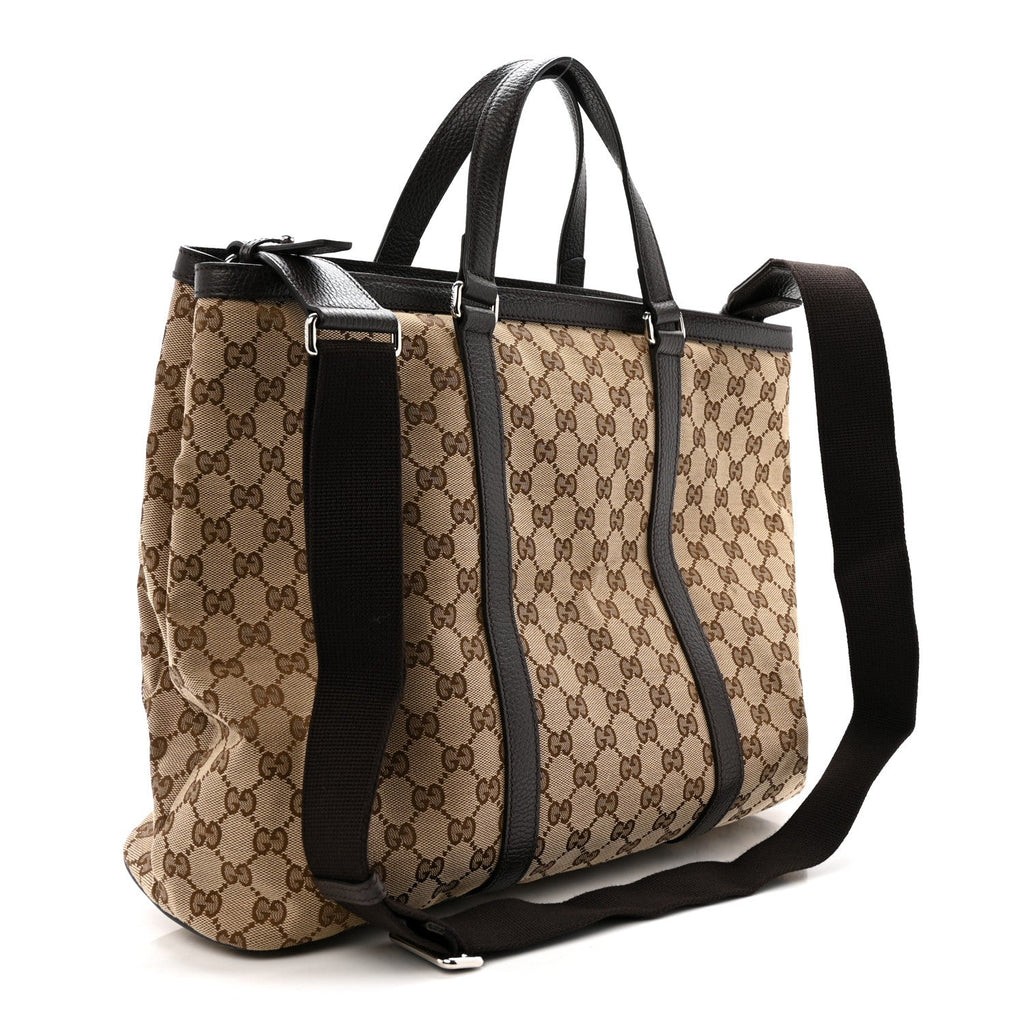 Gucci GG Monogram Large Joy Tote Bag Dark Brown