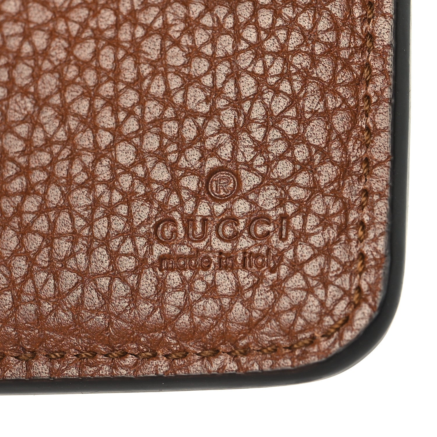 Gucci Piuma Calfskin Medium Bamboo Double G Wallet Cuir