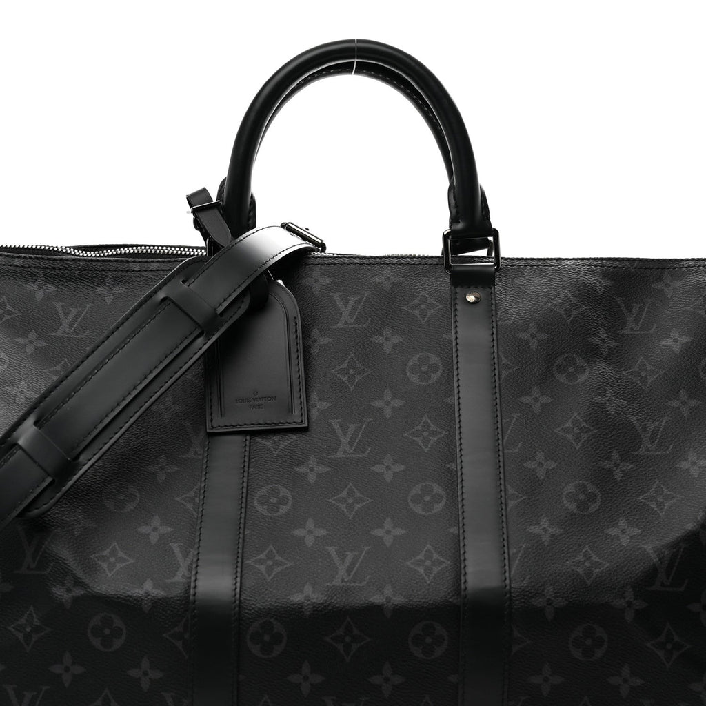 Louis Vuitton Monogram Eclipse Keepall Bandouliere 55