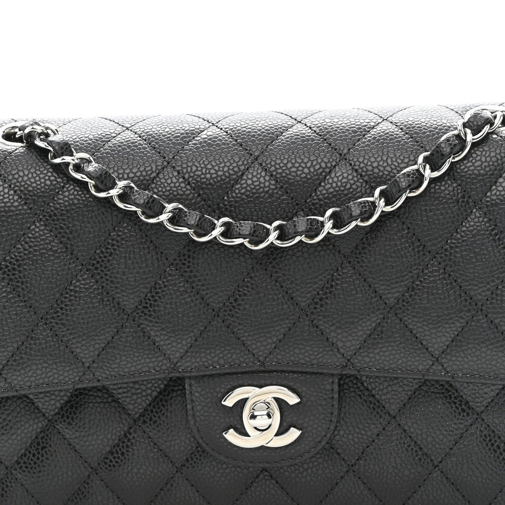 Chanel Caviar Quilted Medium Double Flap Black