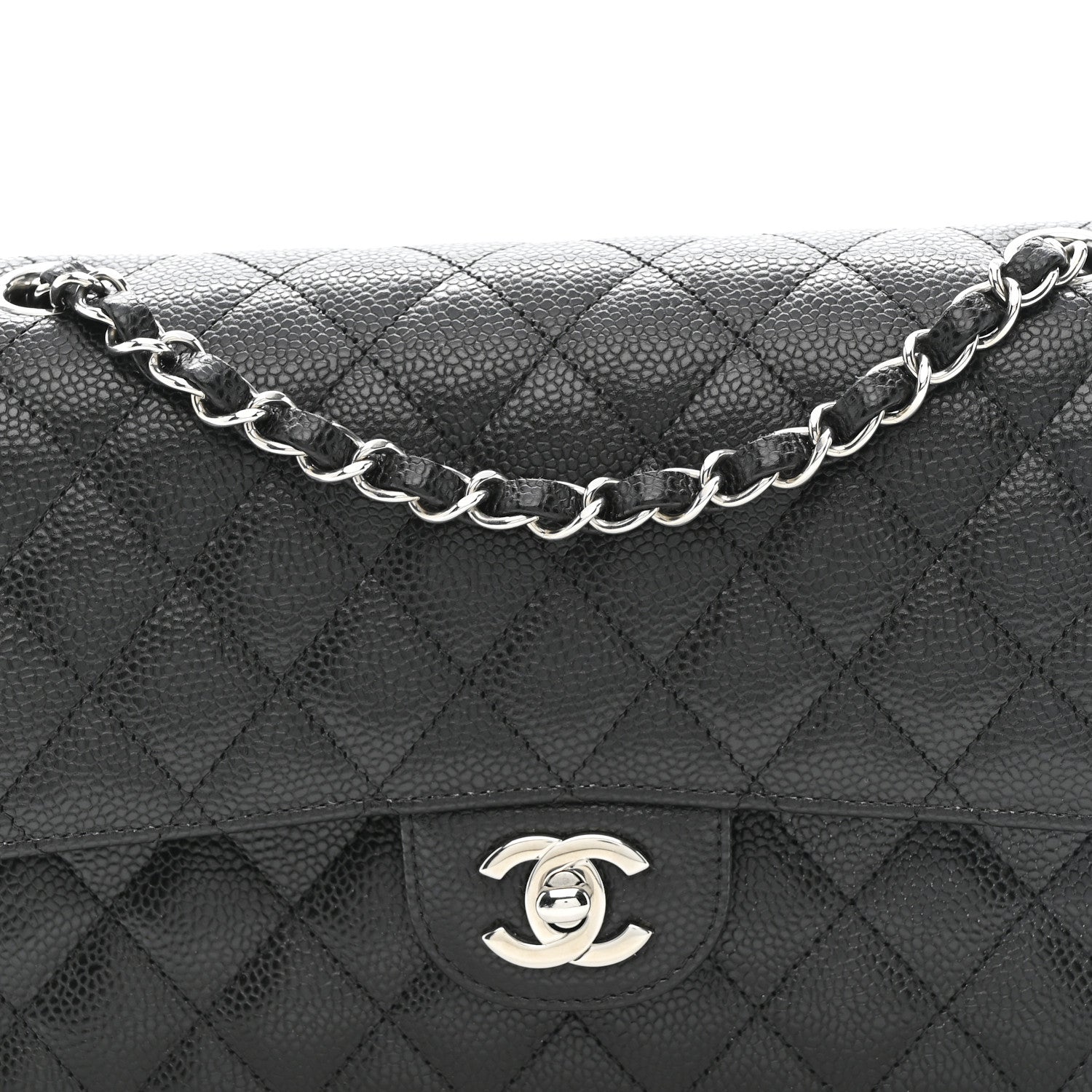 Chanel Caviar Quilted Medium Double Flap Black