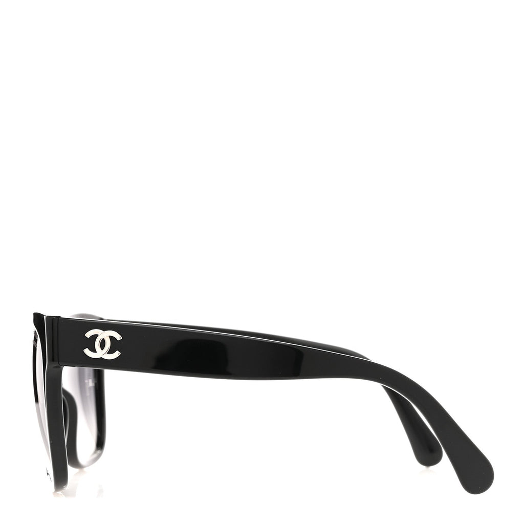 Acetate Polarized Square CC Sunglasses 5380 Black