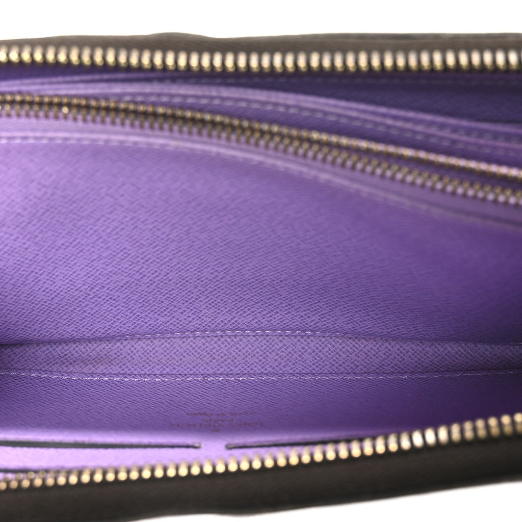 Louis Vuitton Damier Ebene Illustre Zippy Wallet Violet