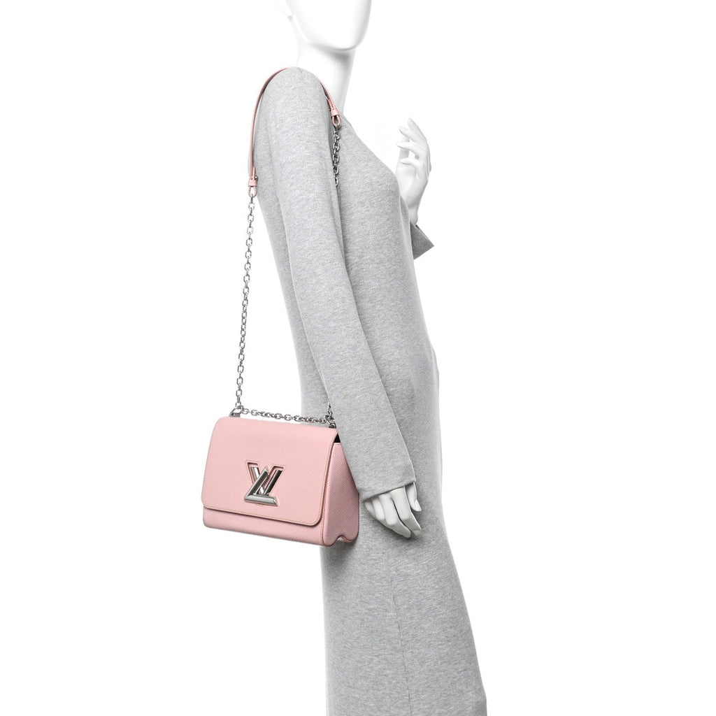 Louis Vuitton Epi Twist Shoulder Bag MM Rose Ballerine