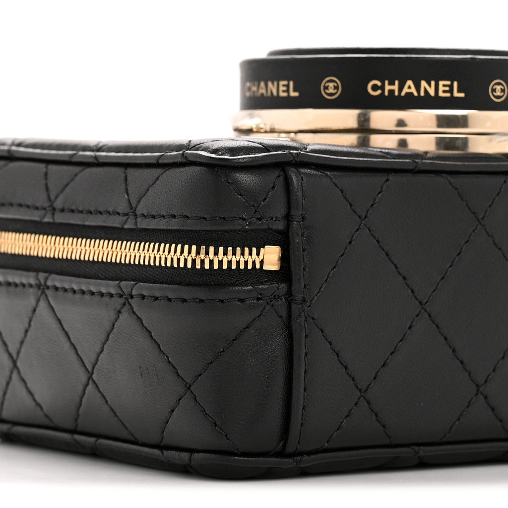 Chanel Lambskin Quilted Coco Click Bag Black