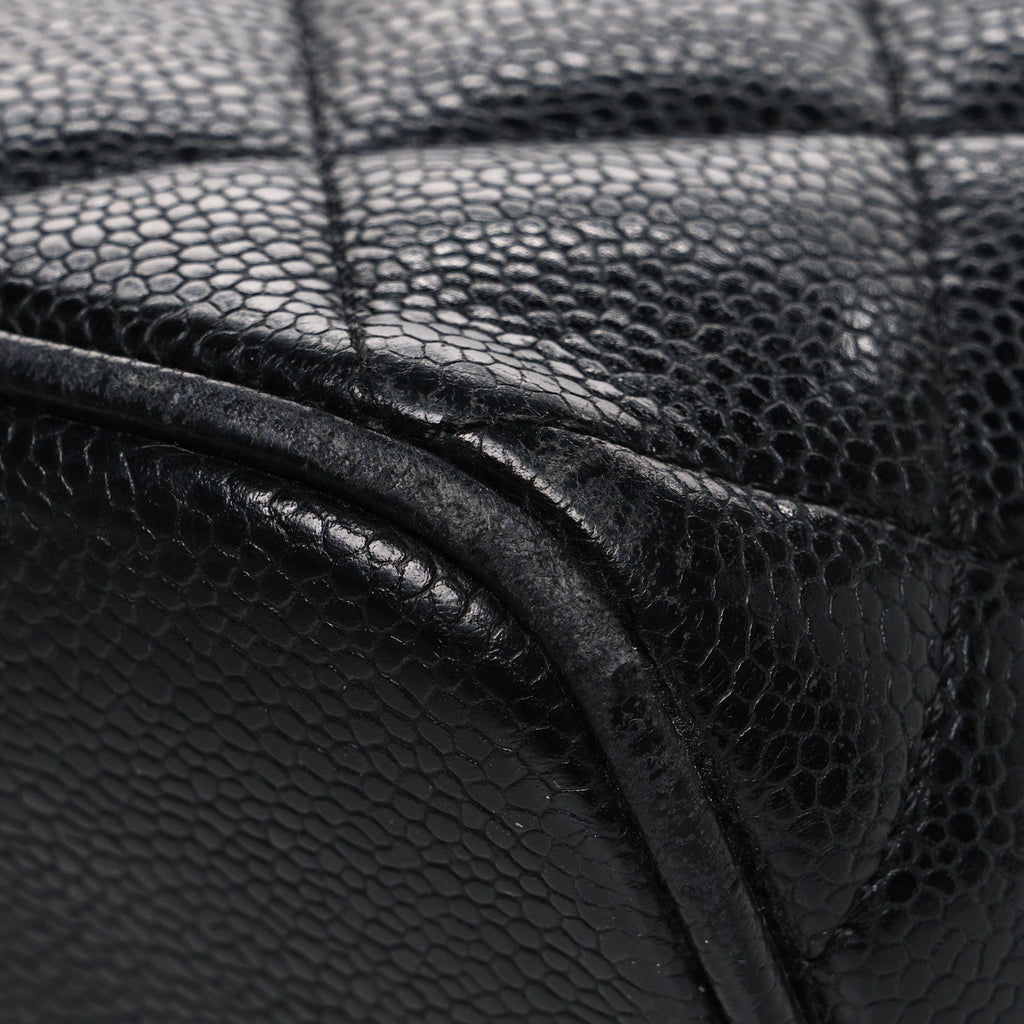 Chanel Caviar Quilted Medallion Tote Black