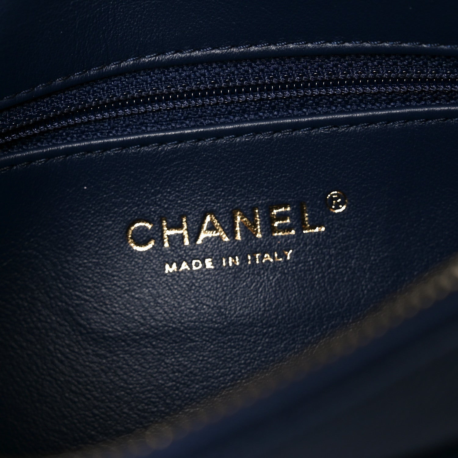 Chanel Caviar Quilted Filigree Waist Bag Blue
