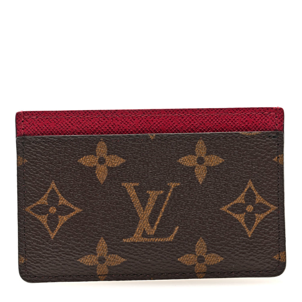 Louis Vuitton Monogram Card Holder Fuchsia