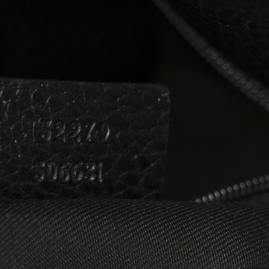 Gucci Canvas Monogram Gifford Shopping Tote Black