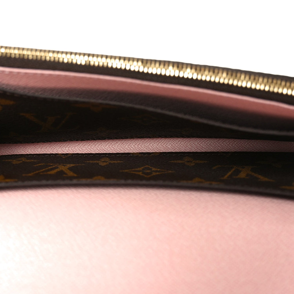 Louis Vuitton Monogram Emilie Wallet Rose Ballerine