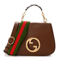 Gucci Roxy Calfskin Web Medium Blondie Shoulder Flap Bag Cuir